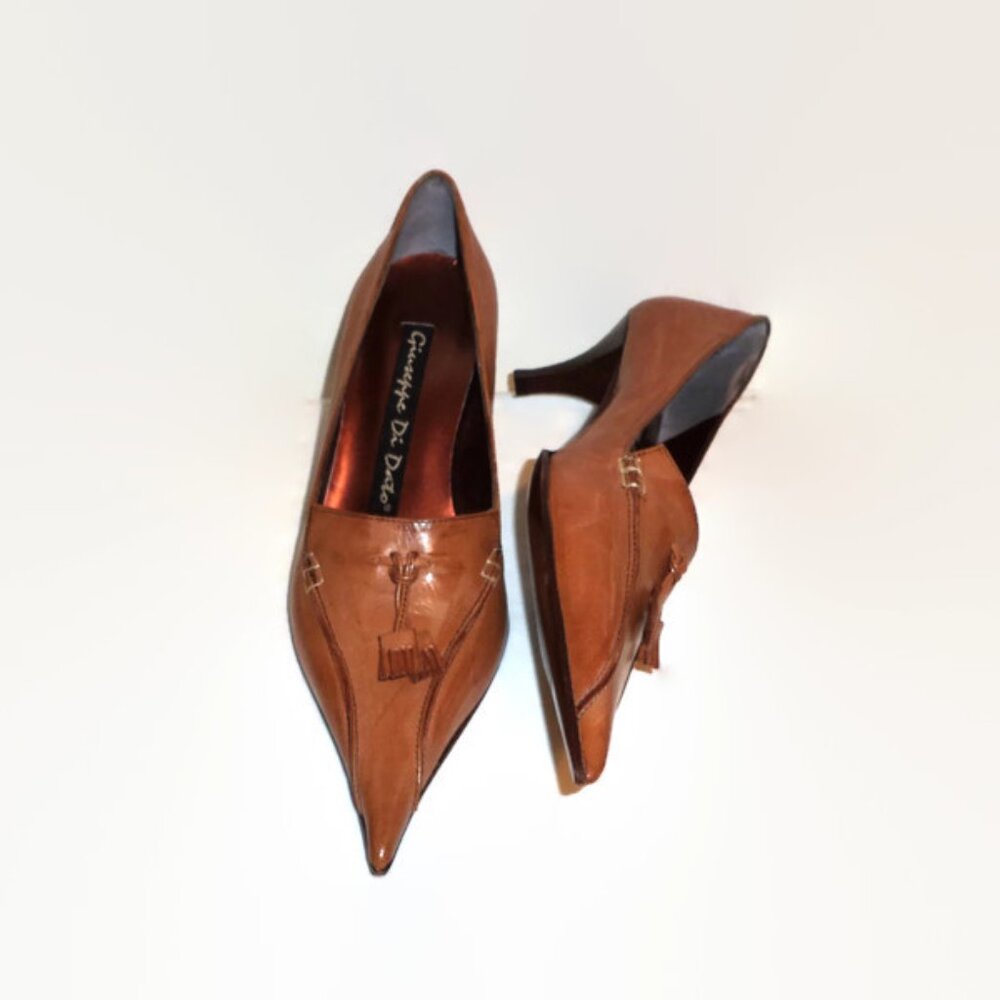 NIB! Giuseppe Di Dato Italian Leather Heels/Pumps, Sz. 5
